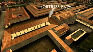 Animation of ancient Roman Fort in Caerleon Wales [upl. by Sunda]