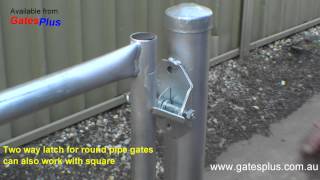 Gate Latch 2 way for round pipe and square [upl. by Sela209]