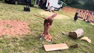 A fabulous range of wooden sculpture at Caerleon festival 2024 [upl. by Enatan]