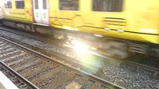 Merseyrail 507 009 making arcs at Birkdale station [upl. by Aisyat980]